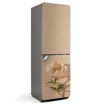 Autocolant pentru frigider O floare delicată înflorită