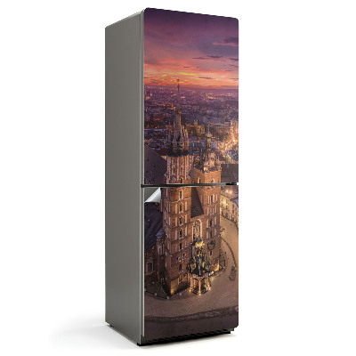 Folie pentru frigider Arhitectura Cracoviei noaptea