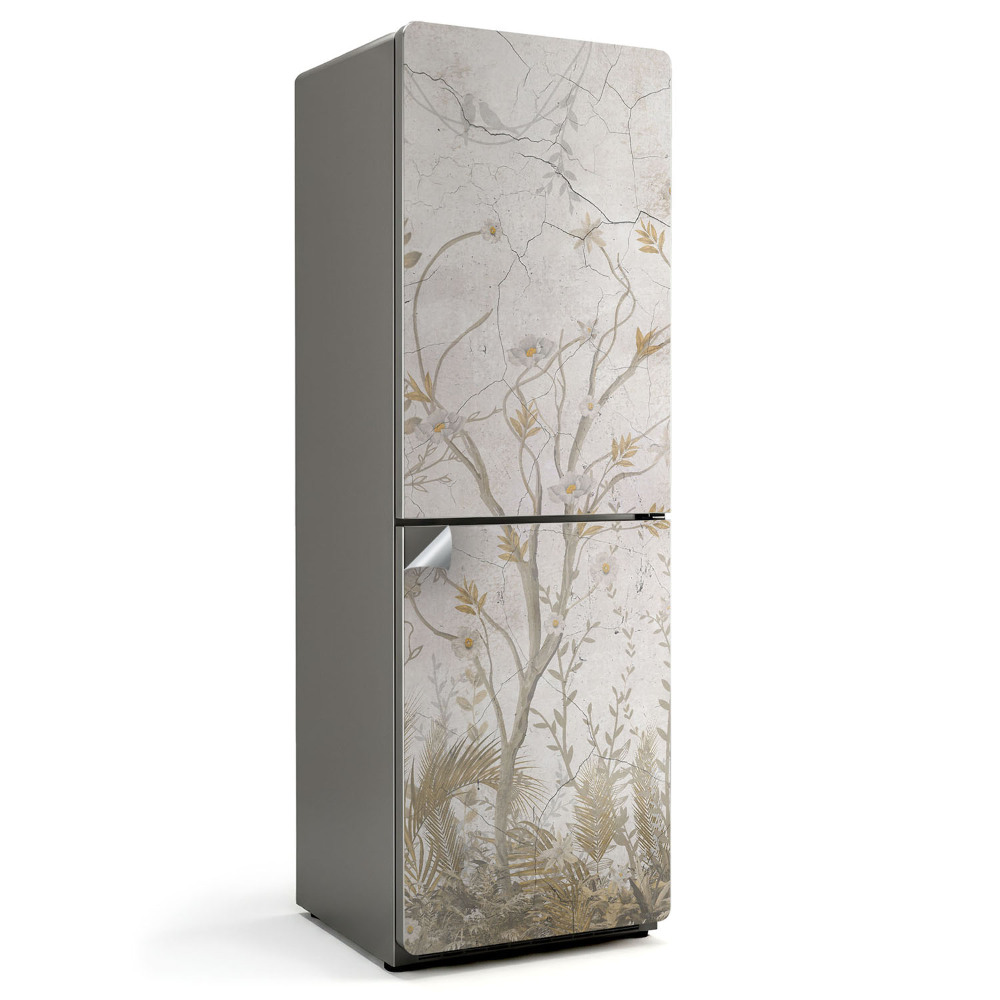 Autocolant pentru frigider Model de plantă cu ramuri