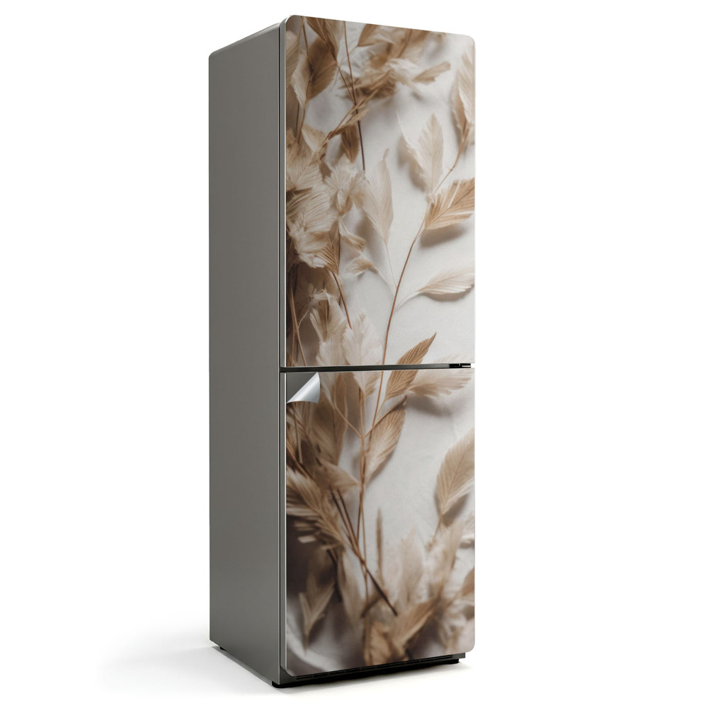 Folie frigider O compoziție de frunze delicate