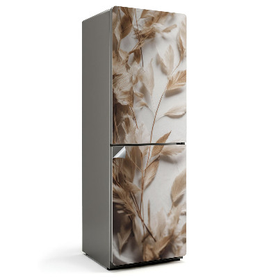 Folie frigider O compoziție de frunze delicate