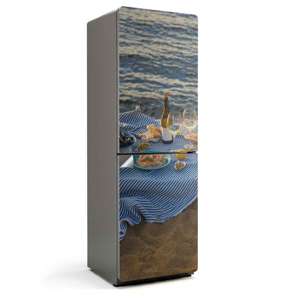 Autocolant pentru frigider Cină romantică lângă apă