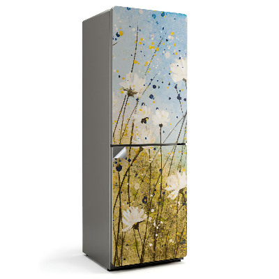 Folie frigider Pajiște delicată în acuarelă