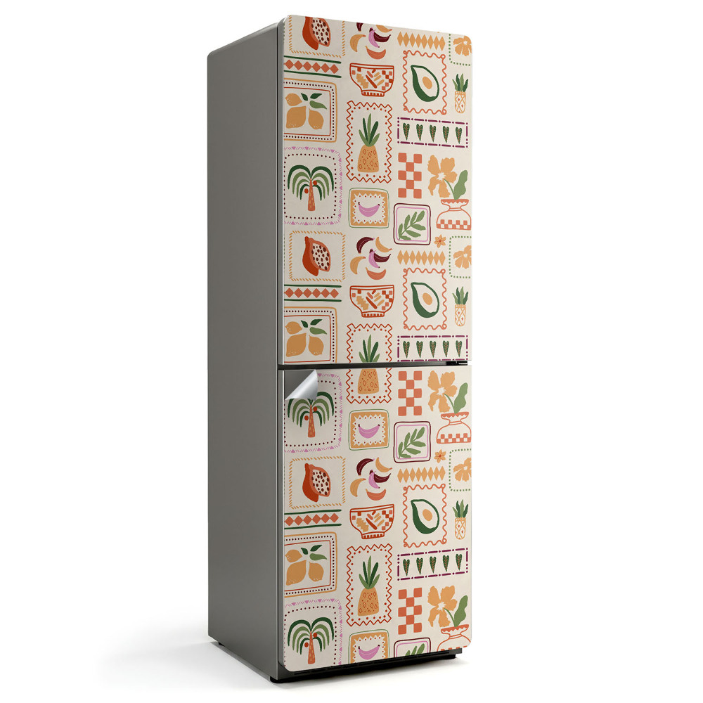 Folie frigider Modele vegetale și geometrice