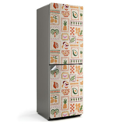 Folie frigider Modele vegetale și geometrice