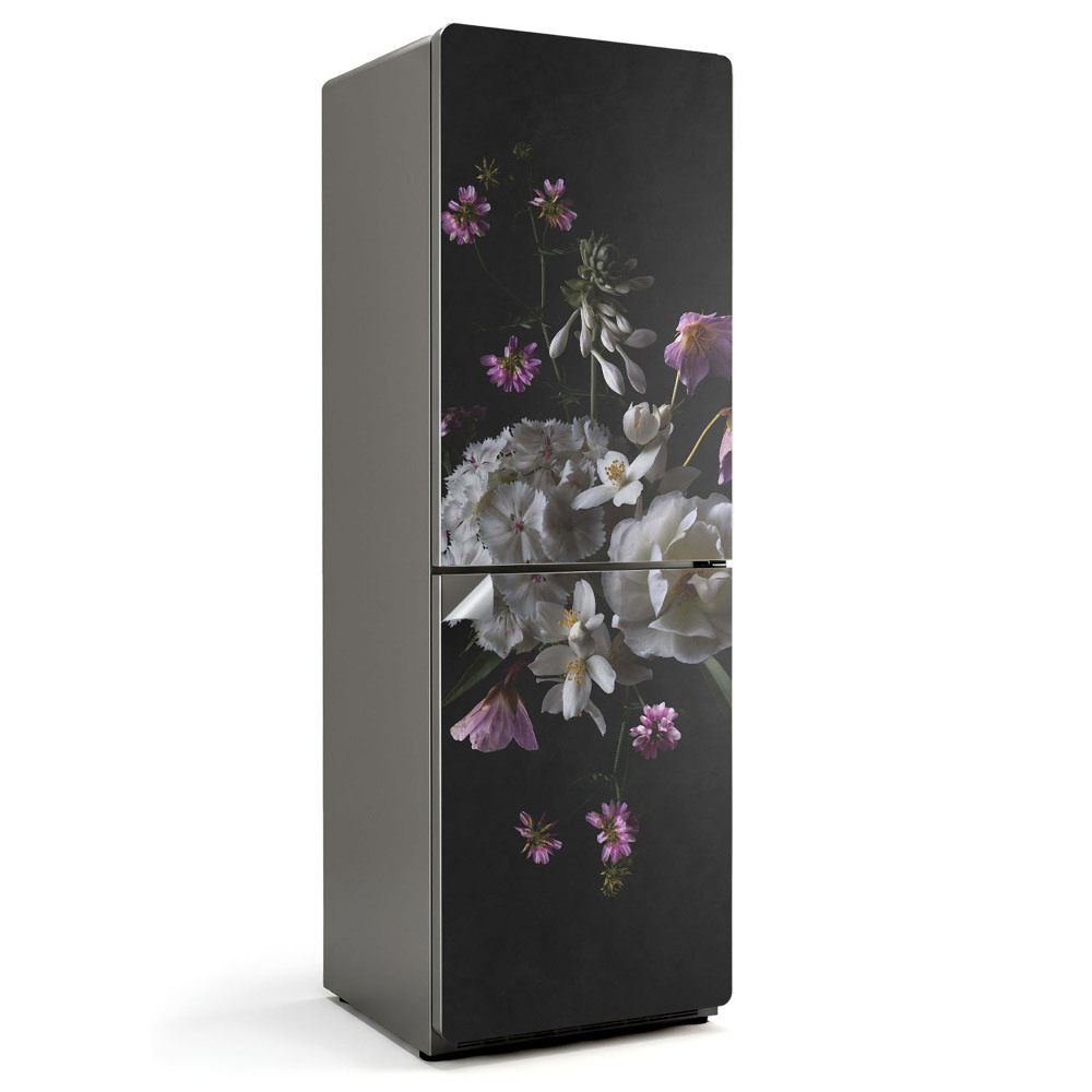 Autocolant pentru frigider Buchet de flori în detaliu