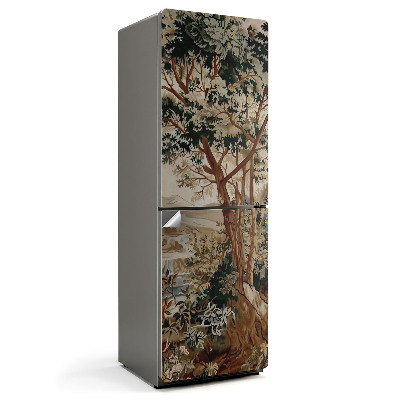 Autocolant pentru frigider Peisaj natural cu copaci