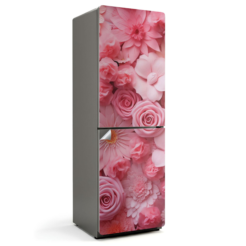 Folie pentru frigider Aranjamente florale 3D