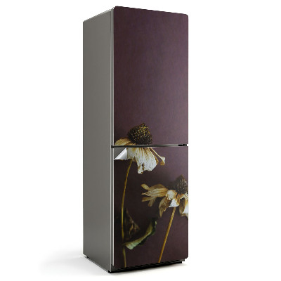 Autocolant pentru frigider Flori ofilite în detaliu