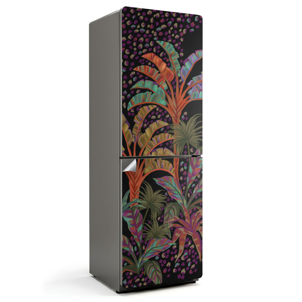 Folie pentru frigider Model de plante tropicale