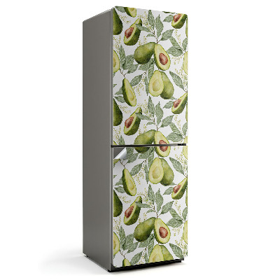 Autocolant pentru frigider Model cu avocado și frunze