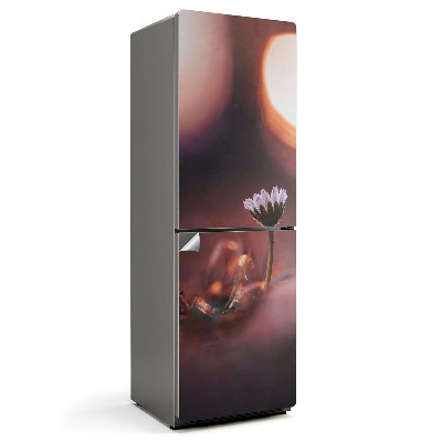 Folie frigider O floare delicată dimineața