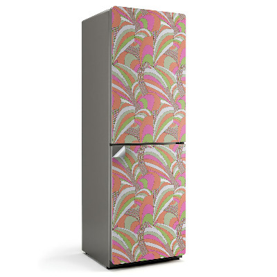 Autocolant pentru frigider Modele de undă abstracte