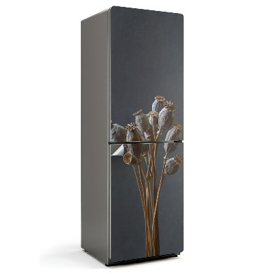 Folie frigider Un buchet de flori uscate de mac