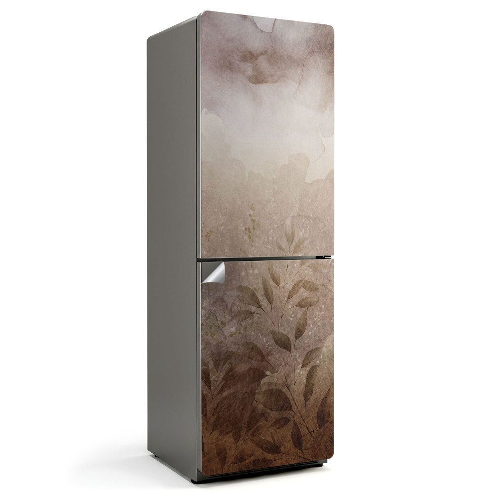 Folie pentru frigider Model de plantă în acuarelă