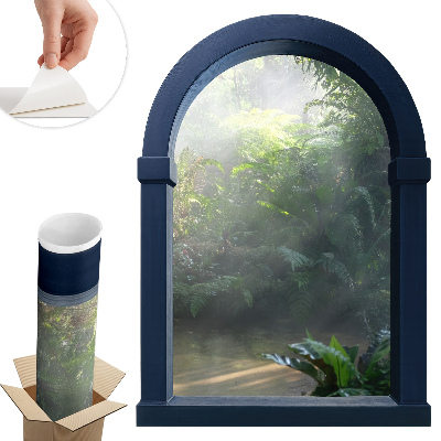 Sticker perete fereastră 3d 72x100 Junglă misterioasă