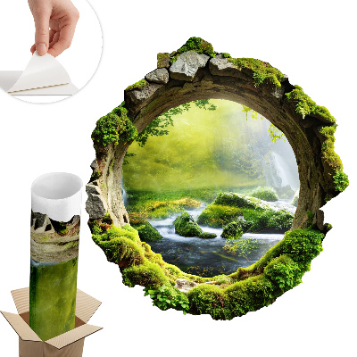 Autocolant decorativ gaură 93x100 Pământ verde