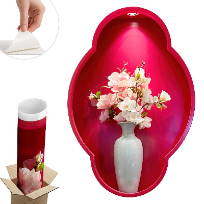 Autocolant 3d decorativ 87x130 Flori într-o vază