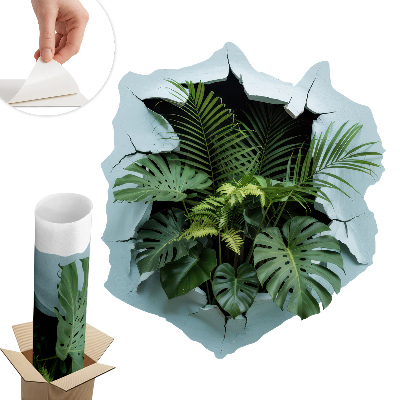 Autocolant decorativ gaură 117x130 Explozie la o plantă