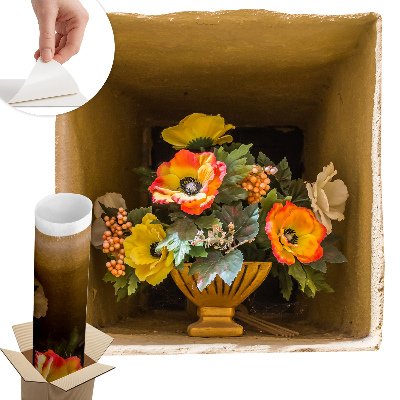 Autocolant 3d decorativ 123x130 Vază de flori