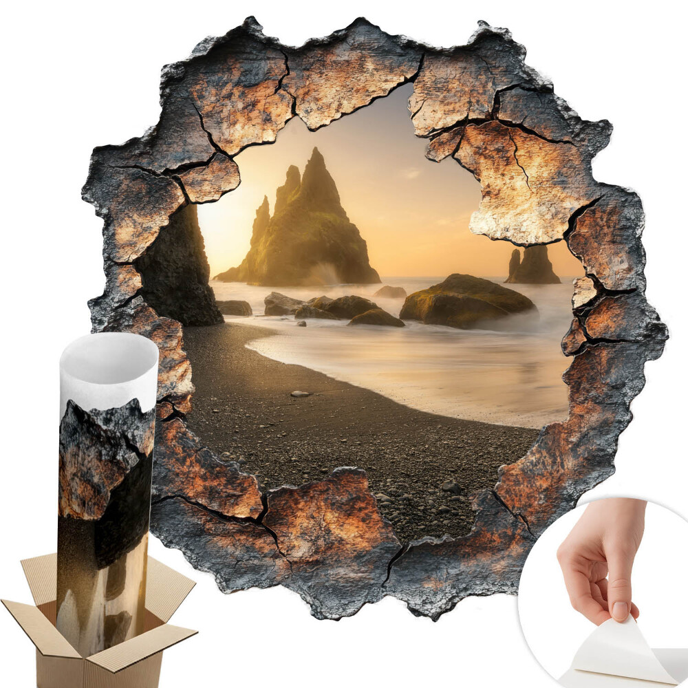 Autocolant gaură în perete 58x60 Pietre de apă