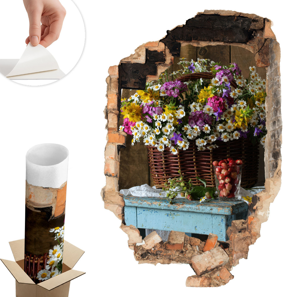 Autocolant gaură în perete 40x60 Farmecul rustic