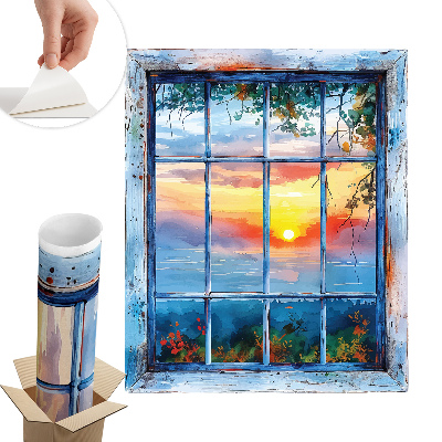 Fototapet fereastră 3d 49x60 Fereastra de Vest