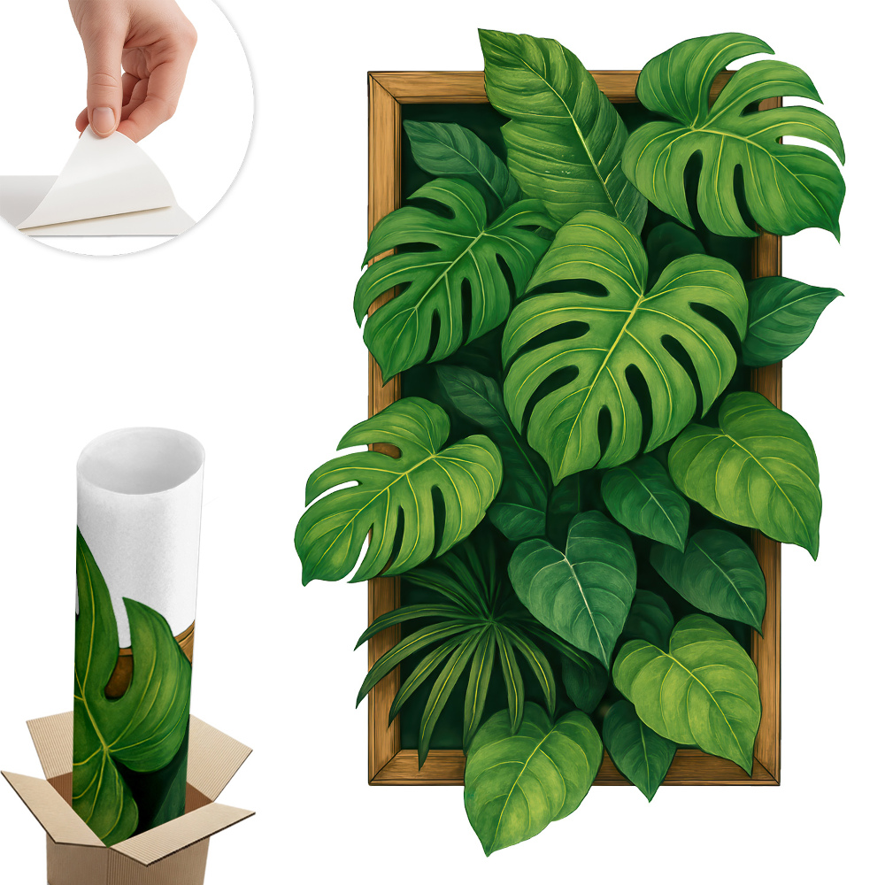 Autocolant 3d perete 40x60 Oază tropicală