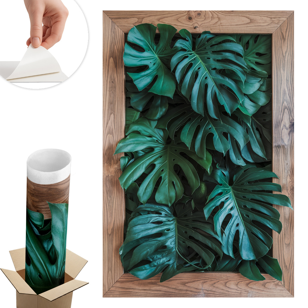 Autocolant 3d perete 54x80 Compoziție verde