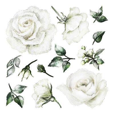 Stickere camera copiilor 60x103 Trandafiri și frunze în nuanțe delicate