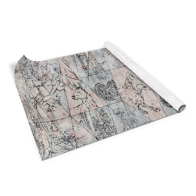 Autocolant mobila Animale abstracte copaci