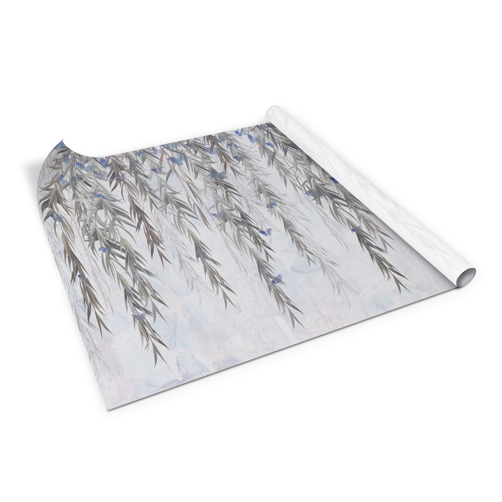 Autocolant mobila Fluturi de salcie grunge mansardă