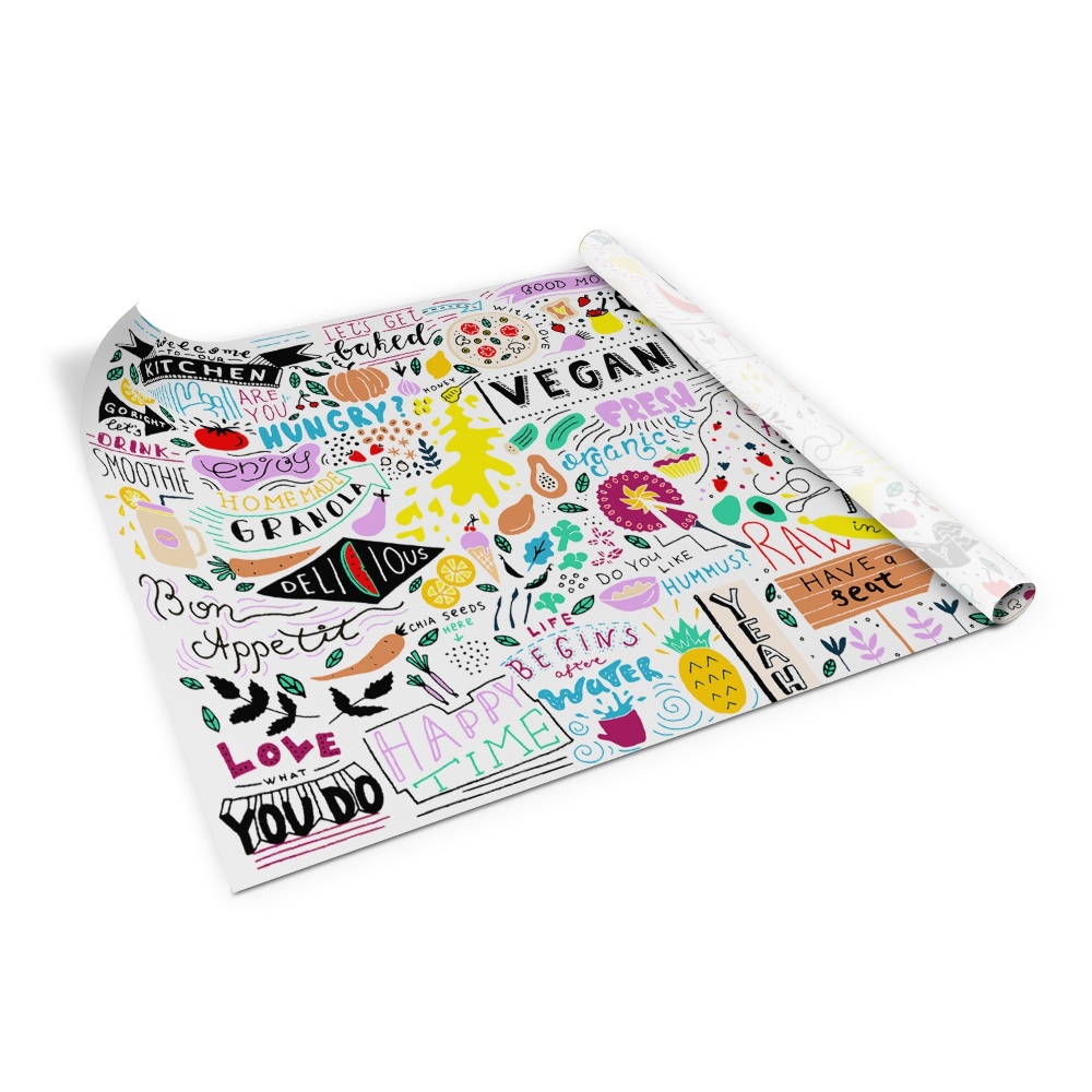 Folie autocolanta mobila Model de bucătărie vegetariană