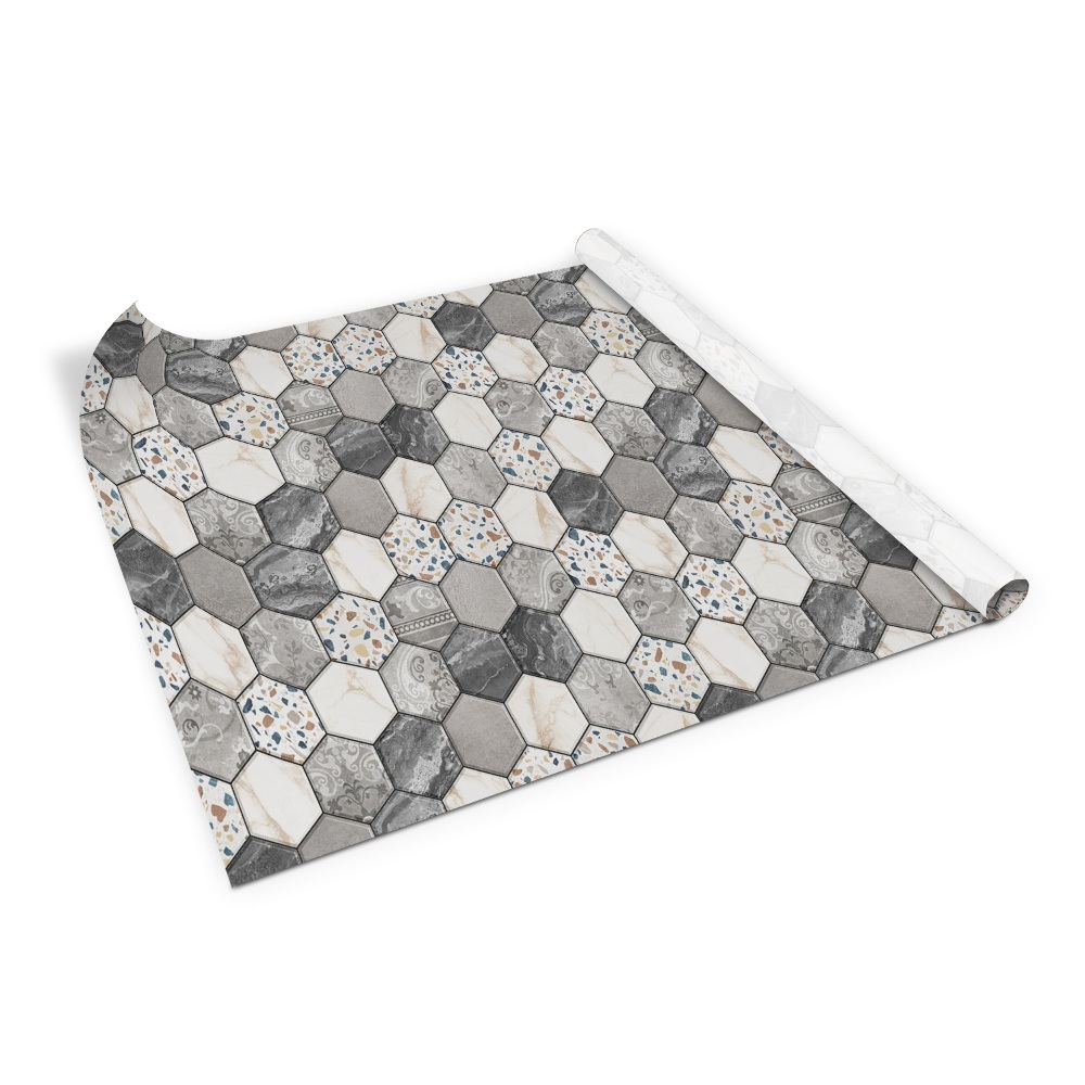 Autocolant mobila hexagonuri decorative