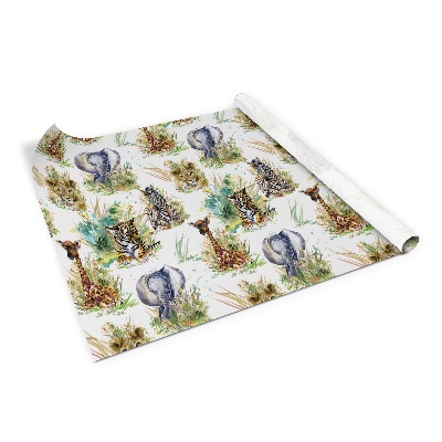 Folie autocolanta mobila Leu girafă zebră elefant