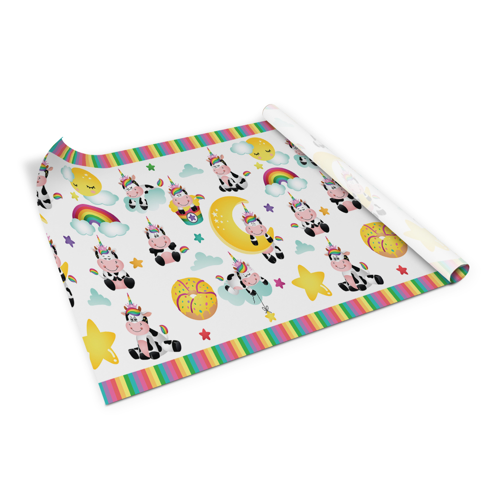 Autocolant mobila Unicorni, nori, stele