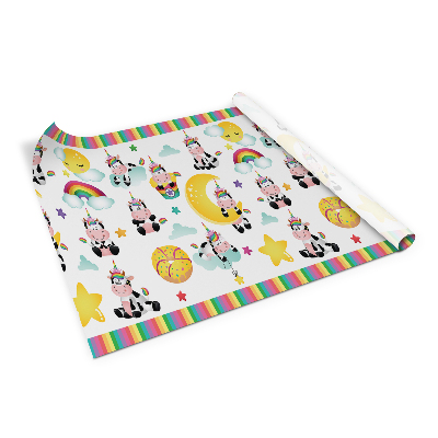 Autocolant mobila Unicorni, nori, stele