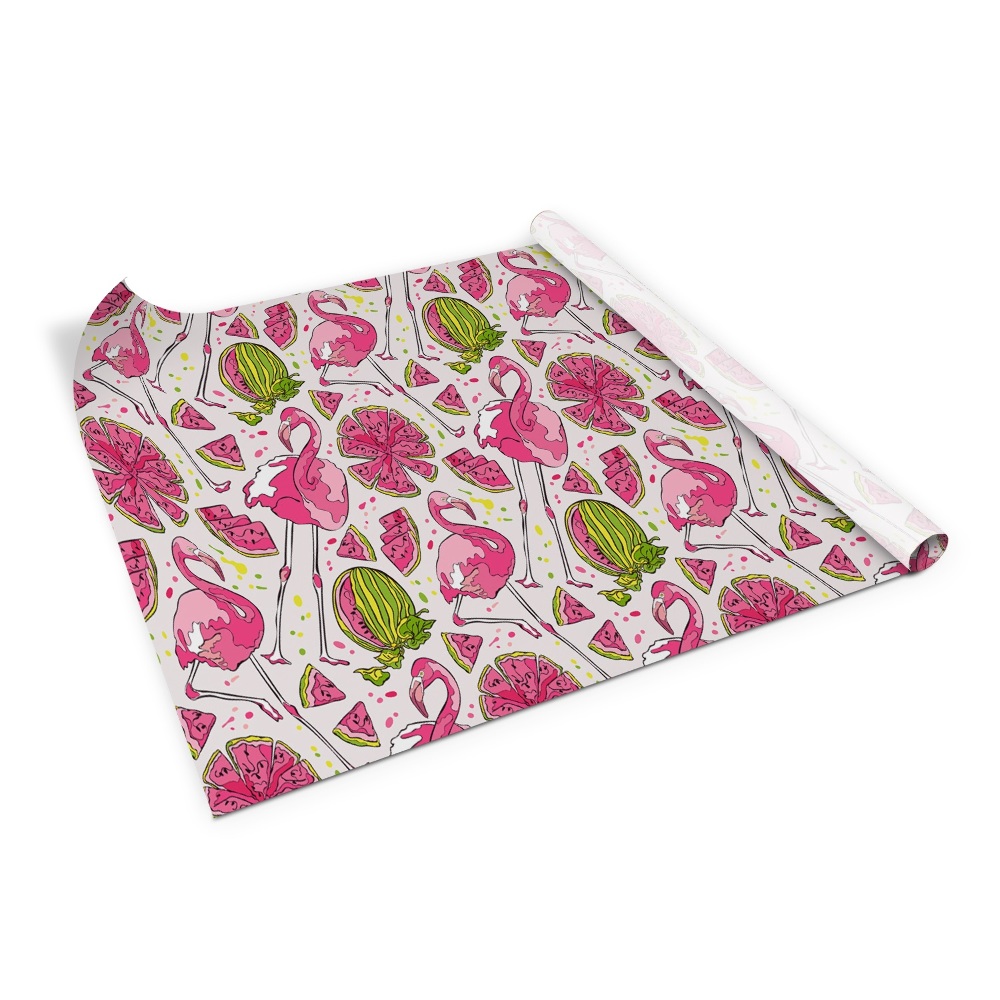 Folie autoadeziva pentru mobila Pepene verde Flamingo