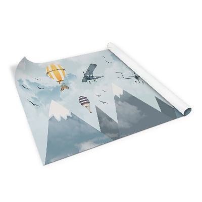 Folie autocolanta mobila Avion și baloane