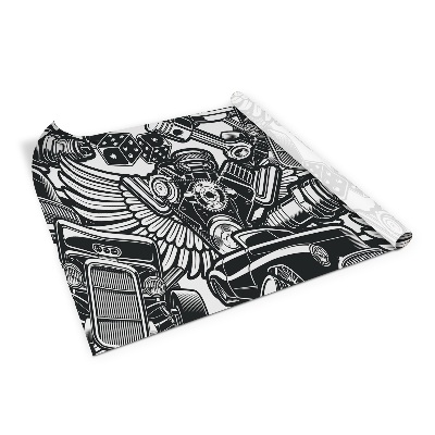 Folie autoadeziva pentru mobila Tatuaje cu mașini de epocă