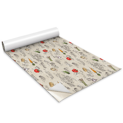 Autocolant pentru mobila Legume de desene animate