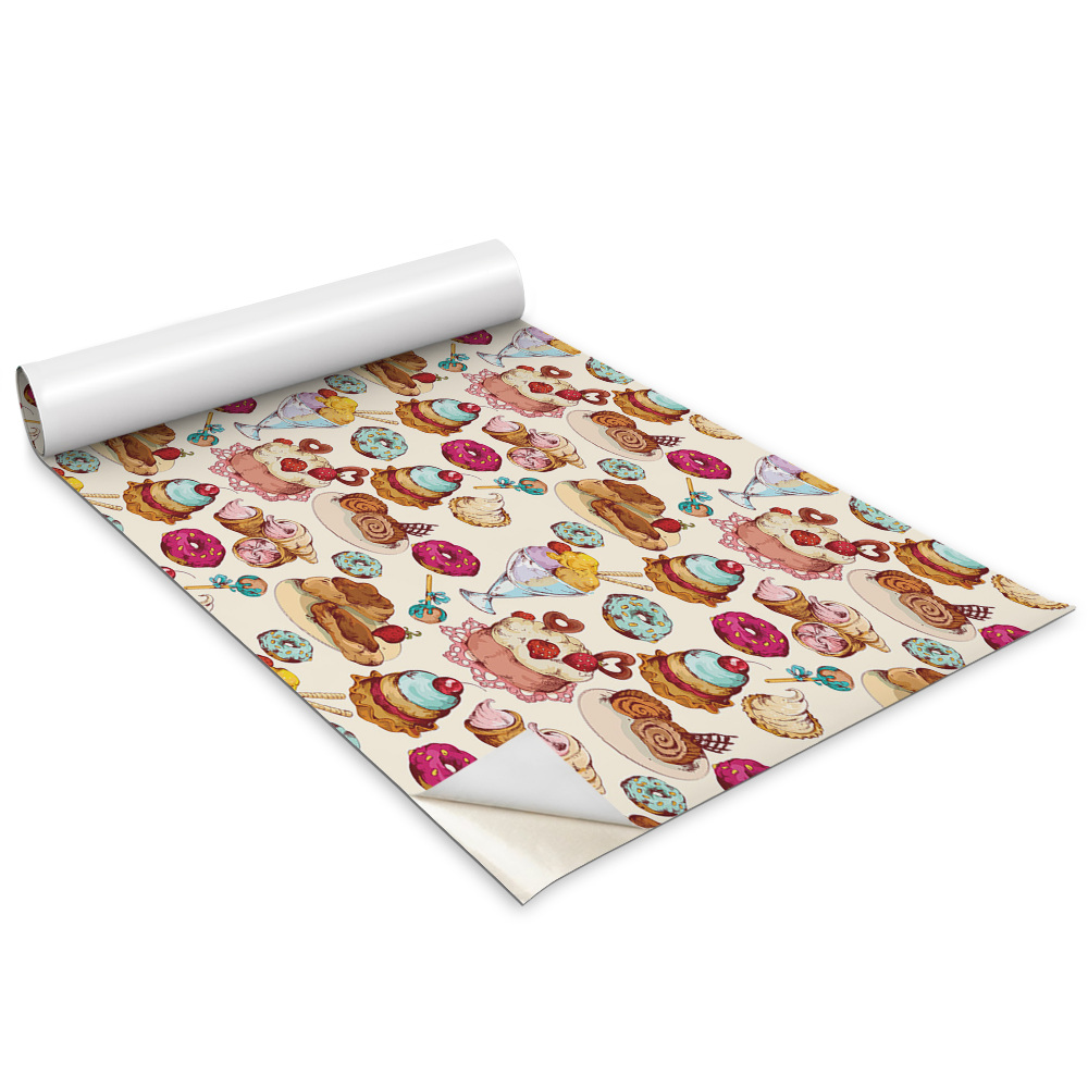 Folie autoadeziva pentru mobila Dulciuri colorate