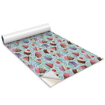 Folie autoadeziva pentru mobila Brioșe colorate