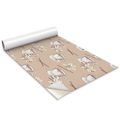 Folie autoadeziva pentru mobila O ceașcă de cafea cu o păstaie de vanilie