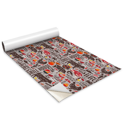 Folie autoadeziva pentru mobila Grătar de desene animate