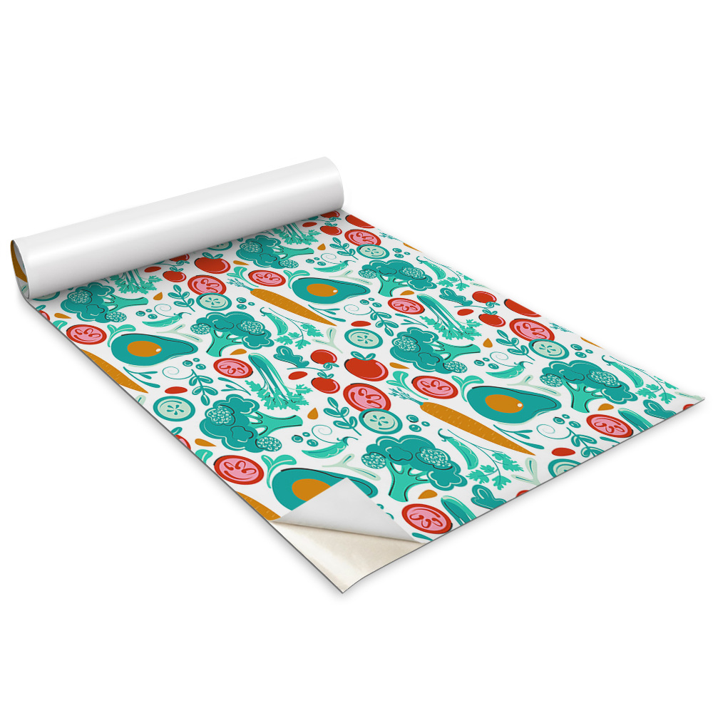 Folie autocolanta mobila Legume și fructe de desene animate