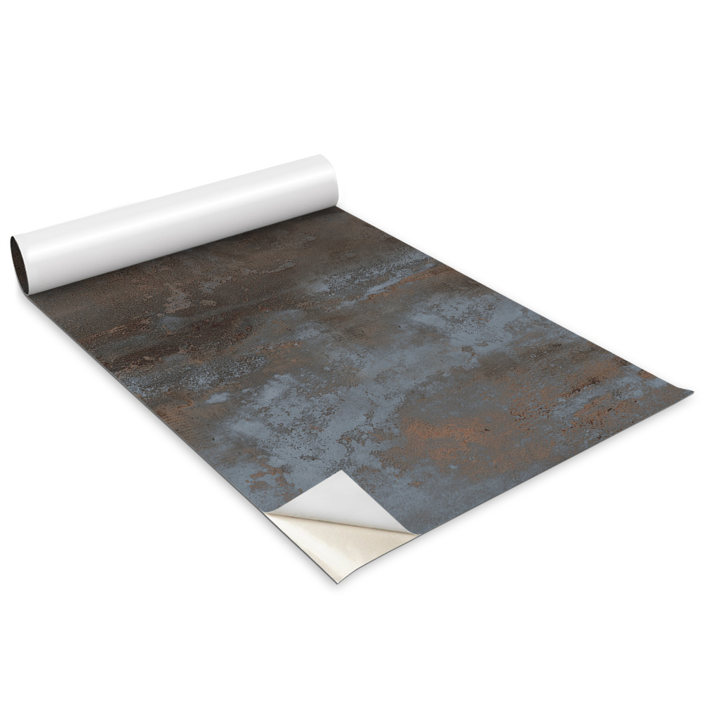 Autocolant pentru mobila Tablă metalică deteriorată