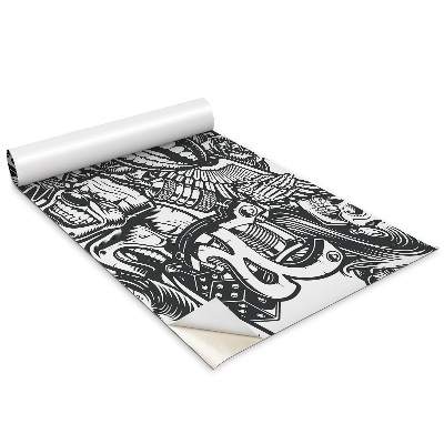 Autocolant pentru mobila Cranii și clovni