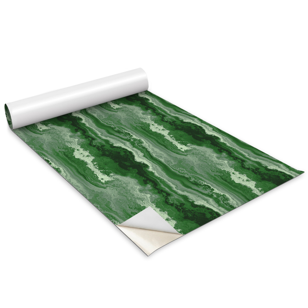 Folie autoadeziva pentru mobila Motiv de marmură verde