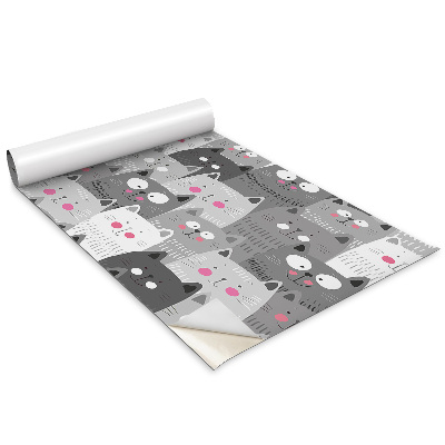 Folie autocolanta mobila Pisici fericite